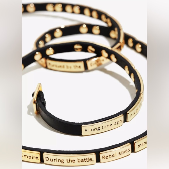 Star Wars A new hope crawl leather wrap Bracelet NWT - Picture 2 of 7